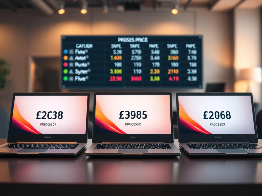 Perbandingan Harga Laptop Berdasarkan Prosesor